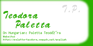 teodora paletta business card